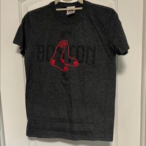 Majestic Charcoal Red Sox Tee
